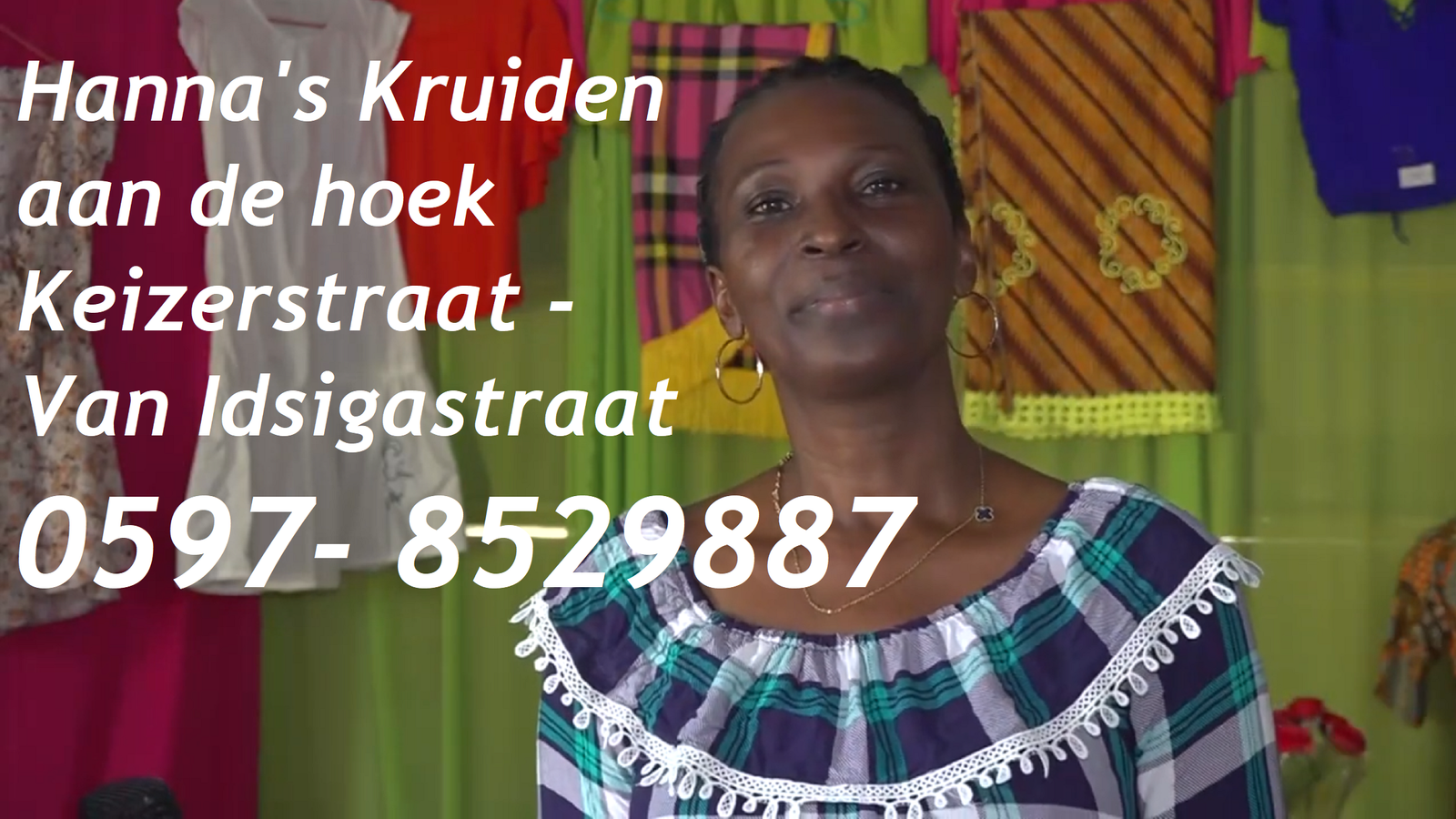 Hanna's Kruiden aan de hoek Keizerstraat - Van Idsigastraat